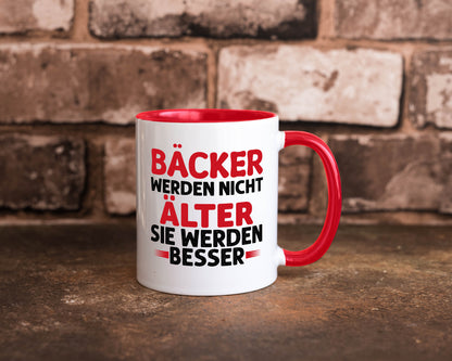 Bäcker werden nicht älter Sie besser lustig Humor Geschenkidee Geschenk Tasse