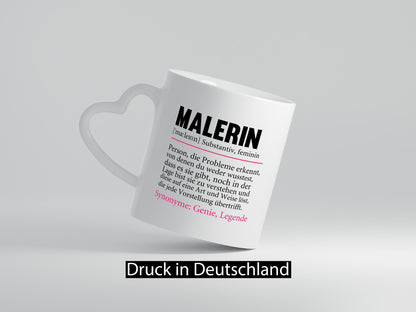 Malerin | Spruch Beruf lustig Malerinnen Humor Arbeit Kollegen Büro