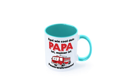 Cooler Papa | Feuerwehrmann Bester der Welt Humor Geschenkidee Tasse