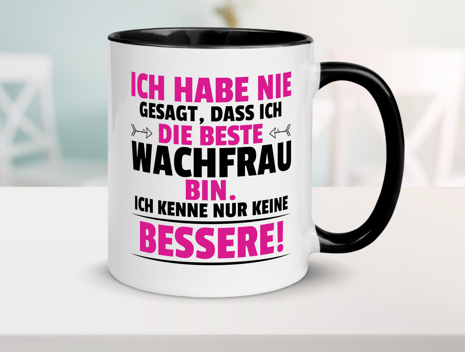 Die Beste Wachfrau | Wachpersonal Nachtwächter lustig Humor Geschenkidee