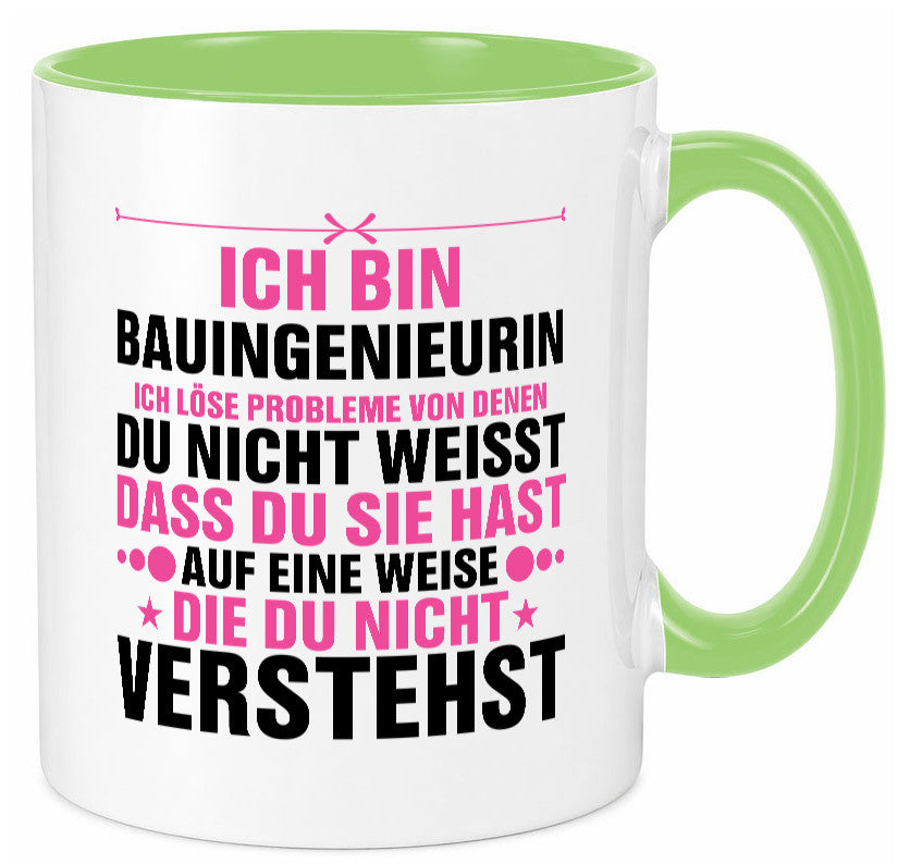 Löse Probleme: Bauingenieurin | Ingenieurin lustig Humor Geschenkidee Geschenk