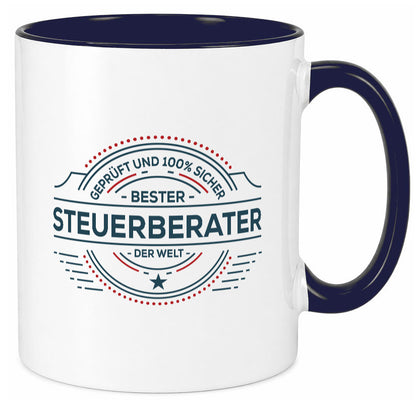 Geprüft und sicher: Steuerberater | Steuern Geschenk Humor Geschenkidee Tasse