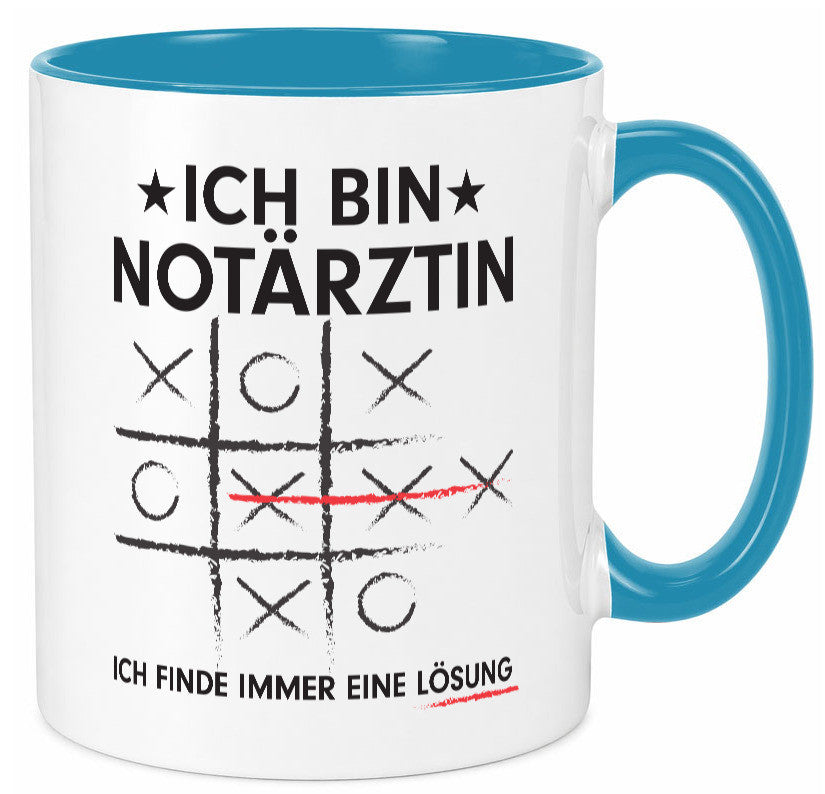 Löse Probleme: Notärztin | Ãrztin Geschenk Humor Geschenkidee lustiger Spruch Tasse