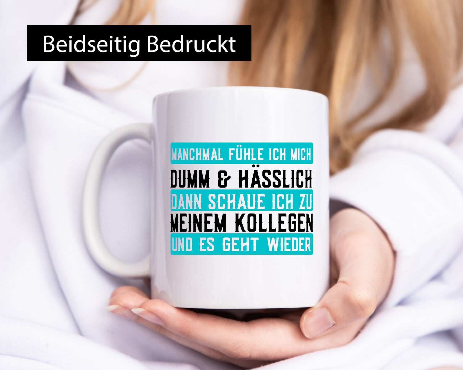 Dumm und hässlich | Kollegen Büro Job Sarkasmus Geschenk Arbeit lustiger Spruch
