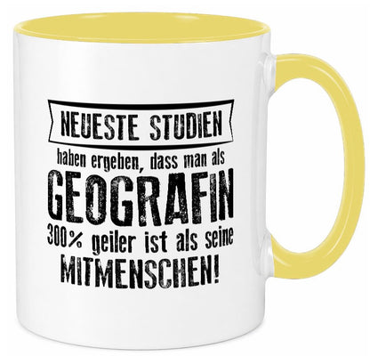 Neuste Studien: Geografin | Geografie Geschenkidee Humor Tasse