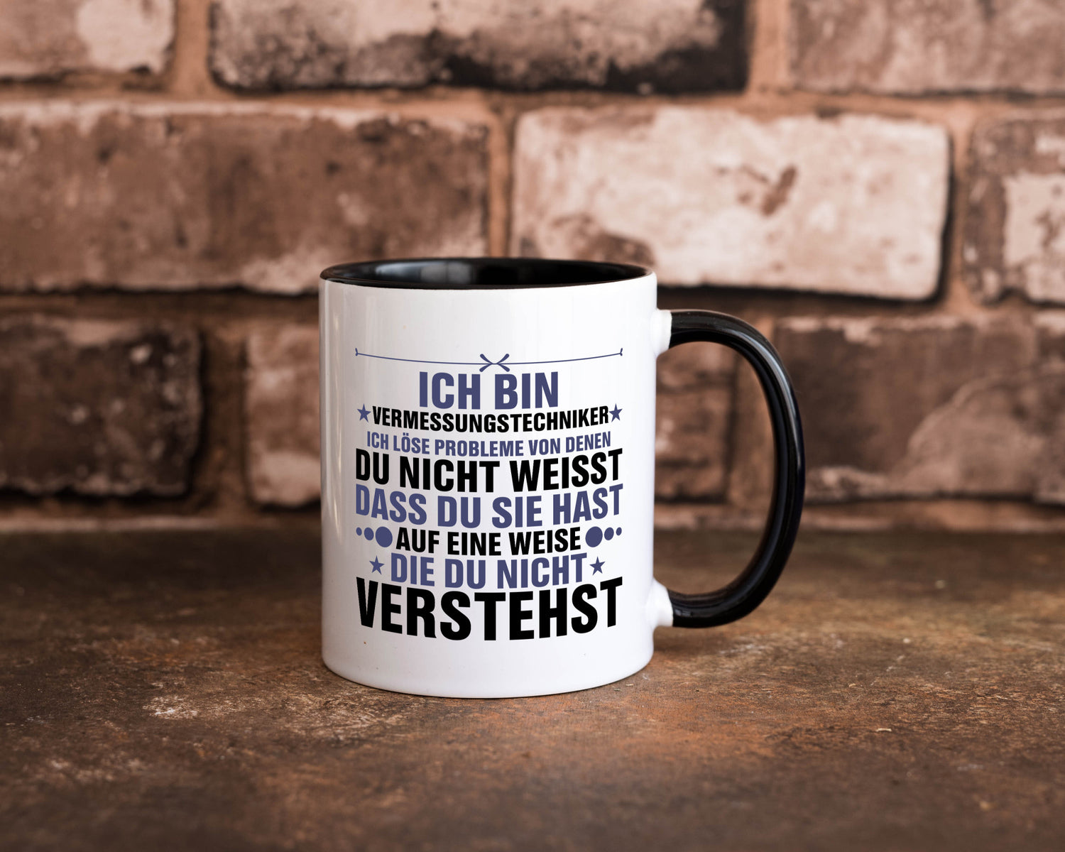 Löse Probleme: Vermessungstechniker | Techniker Humor Geschenkidee Tasse