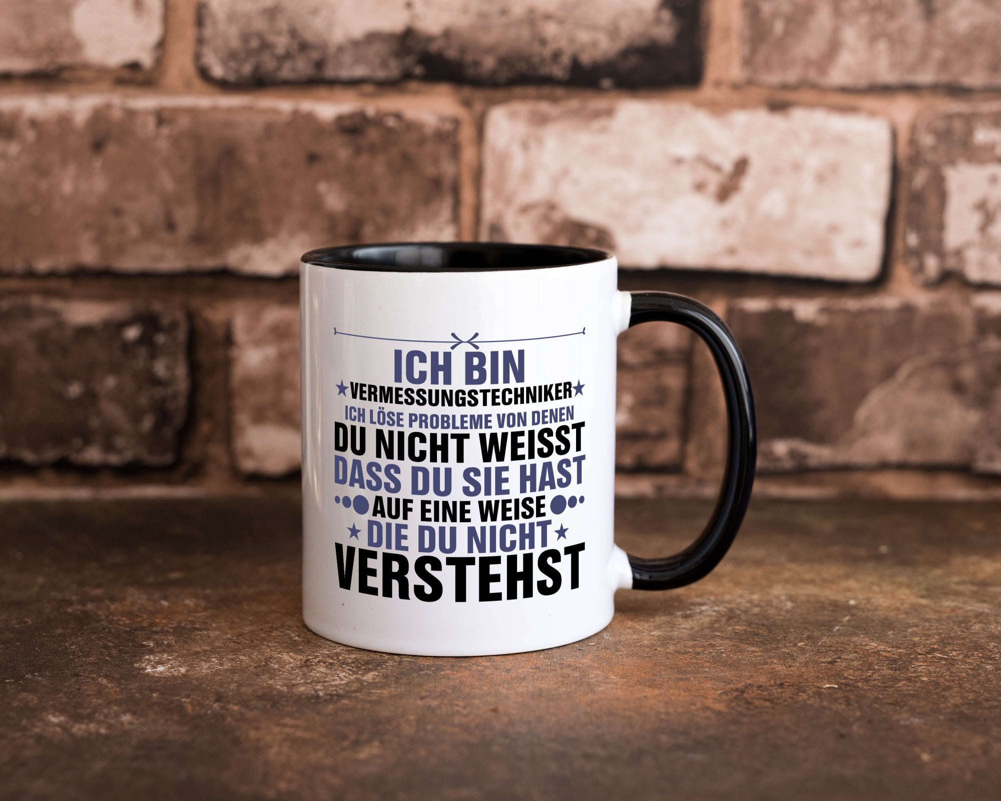Löse Probleme: Vermessungstechniker | Techniker Humor Geschenkidee Tasse