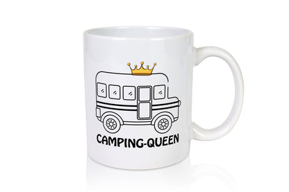 Camping Queen lustiger Spruch Geschenk Humor Geschenkidee Tasse