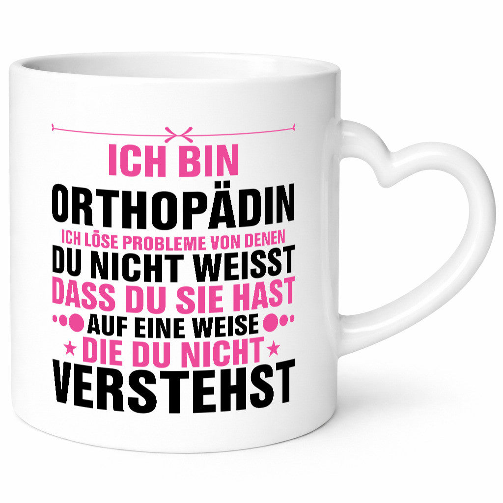 Löse Probleme: Orthopädin |Orthopädie v2 Humor Geschenkidee Tasse