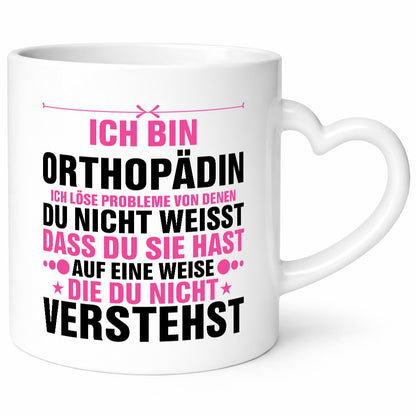 Löse Probleme: Orthopädin |Orthopädie v2 Humor Geschenkidee Tasse