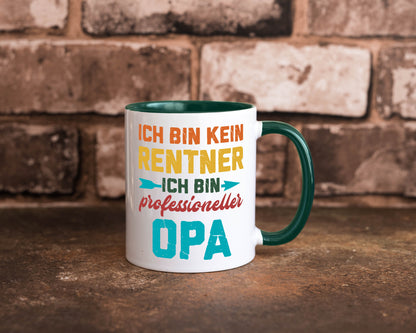 Ich bin Professioneller Opa | Rentner Großvater Geschenkidee Familie Humor Tasse