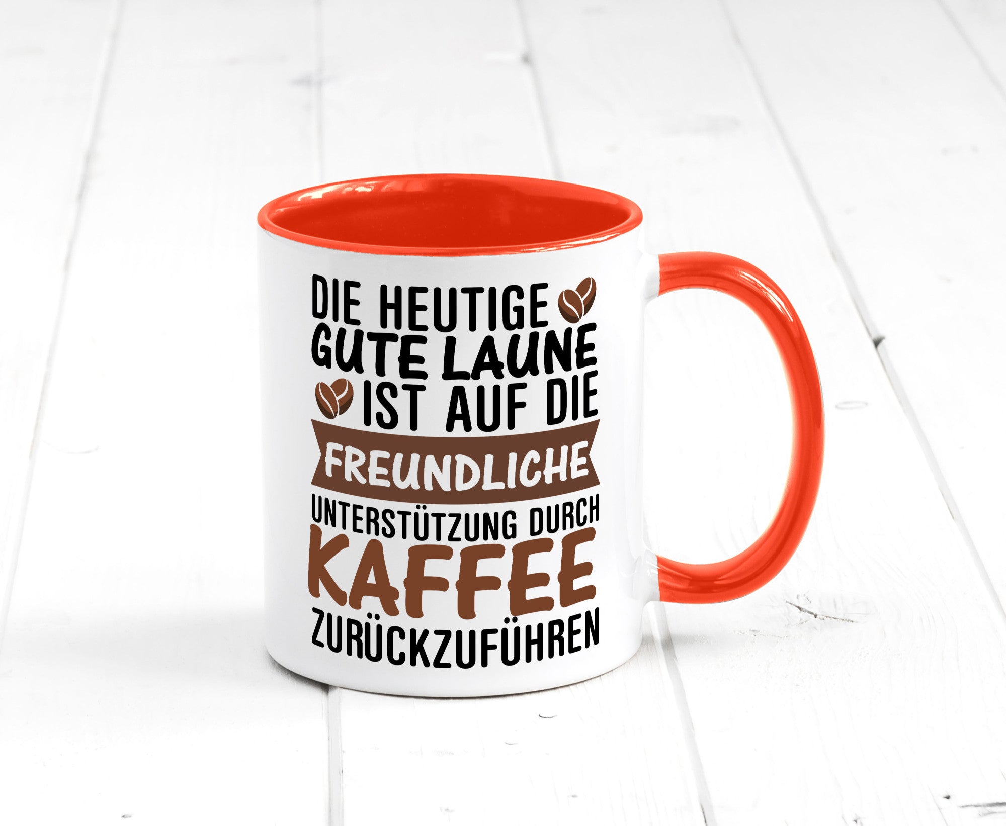 Unterstützung durch Kaffee | Kaffeliebhaber gute Laune Geschenk Humor
