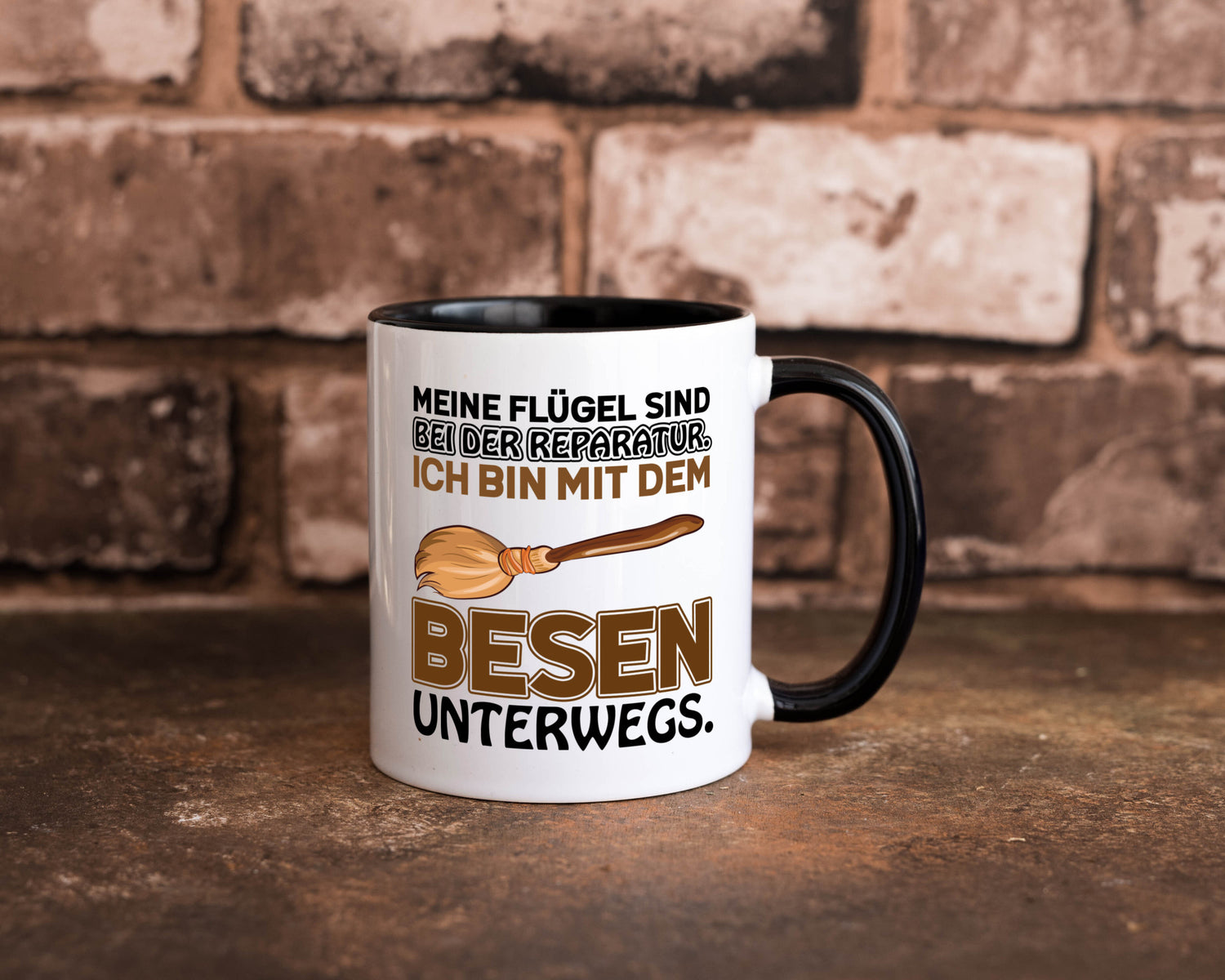 Flügel Reperatur lustig Humor Geschenkidee Geschenk Tasse