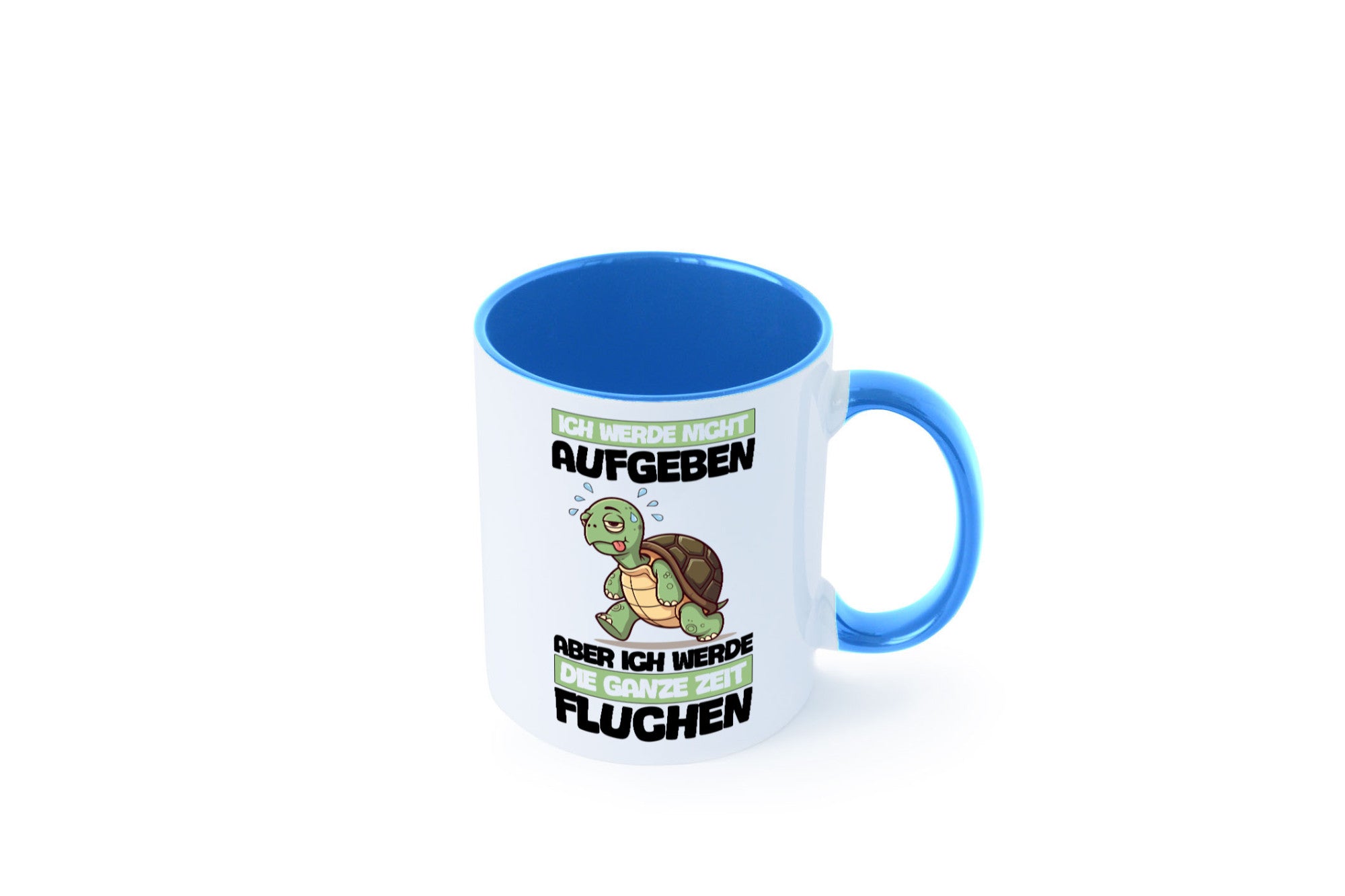 Ich geb nicht auf werde aber fluchen | Schildkröte Joggen v2 Humor Geschenkidee