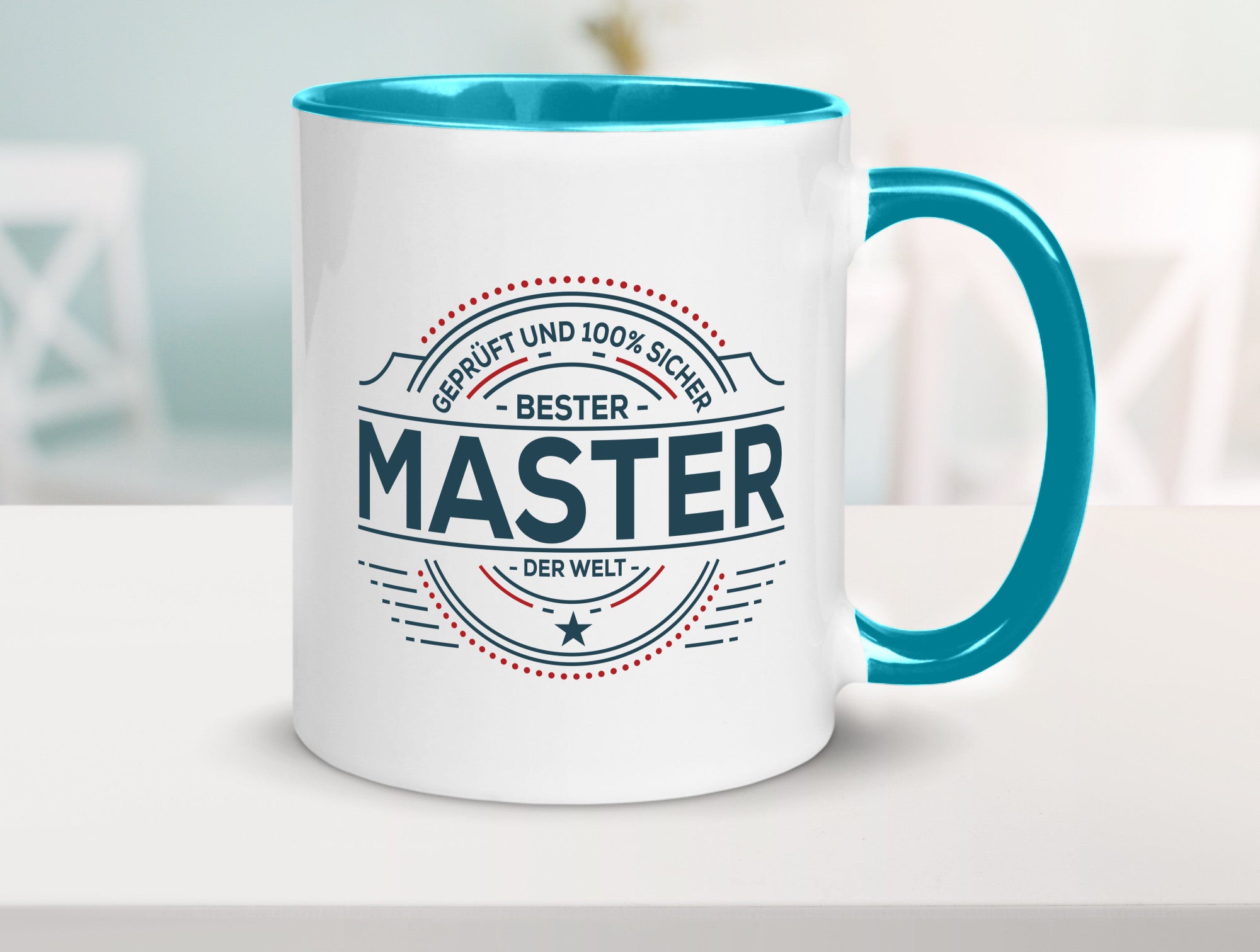 Geprüft und sicher: Master | Universität Student lustig Humor Geschenkidee