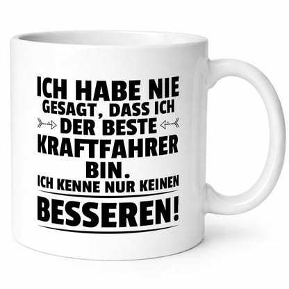 Der Beste Kraftfahrer | Lastwagen LKW Fahrer Geschenkidee Humor Tasse
