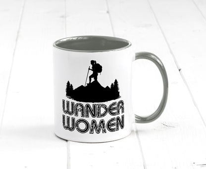 Wander Woman | Wandern Berge Geschenk Familie Geschenkidee lustiger Spruch Tasse