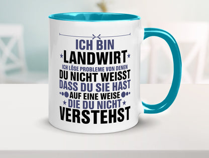 Löse Probleme: Landwirt | Bauer Landwirtschaft v2 Geschenk Humor Geschenkidee