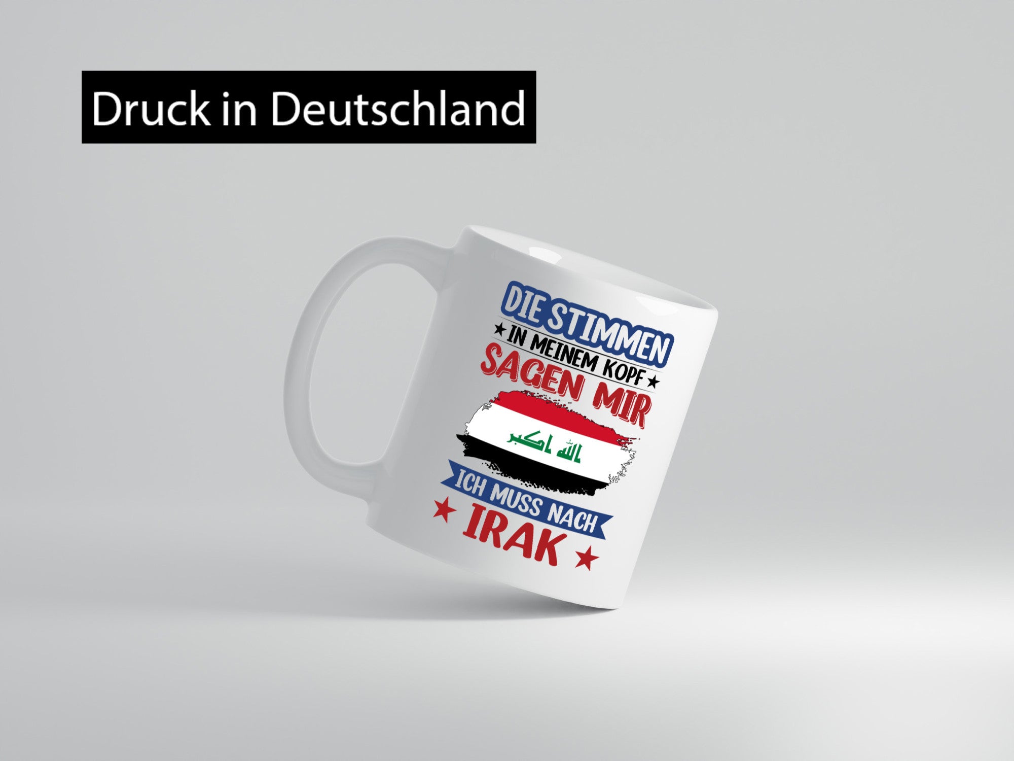 Irak | Urlaub Stimmen in meinem Kopf Traumland Geschenkidee Humor Tasse