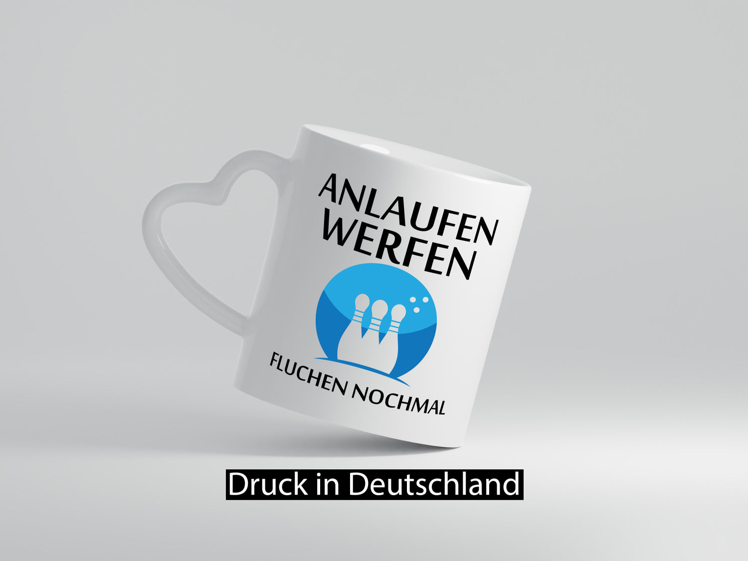 Anlaufen werfen fluchen nochmal | Bowling Sport Geschenk Humor Geschenkidee