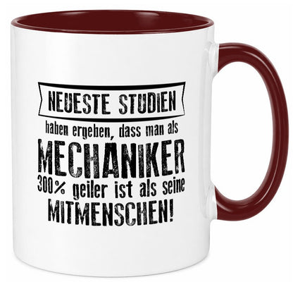 Neuste Studien: Mechaniker | KFZ Werkstatt Humor Geschenkidee Tasse