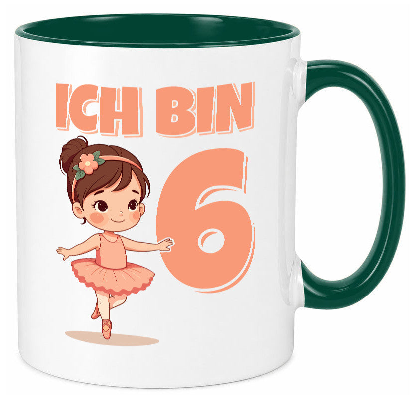 6 Geburtstag | Jahre Ballerina Mädchen Ballet lustig Geschenkidee Geschenk Tasse