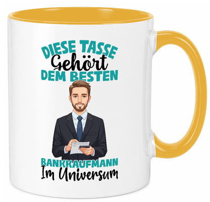Im Universum: Bankkaufmann | Kaufmann Bank Kaufleute Geschenkidee Humor Tasse