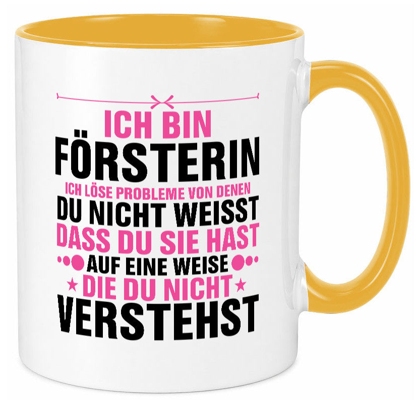 Löse Probleme: Försterin | Forst Arbeit lustiger Spruch Geschenk Kollegen Büro