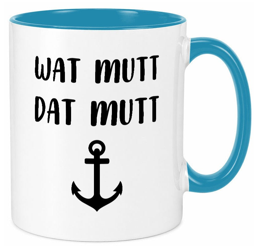 Wat Mutti | Dat Anker Muttertag lustig Familie Geschenkidee Geschenk Tasse
