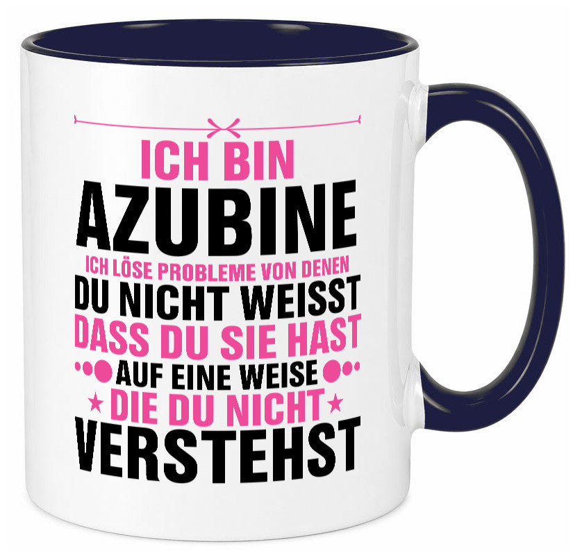 Löse Probleme: Azubine | Ausbildung Lehre Lehrling Geschenk Humor Geschenkidee Tasse