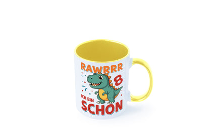 8. Geburtstag | 8 Jahre Raw ich bin schon T-Rex Geschenk Geschenkidee lustiger