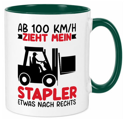 Stapler zieht nach Rechts | Staplerfahrer Arbeit Geschenkidee Kollegen Büro