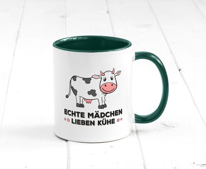 Echte mädchen lieben Kühe | Farm Farmer Bauer lustiger Spruch Geschenk Humor