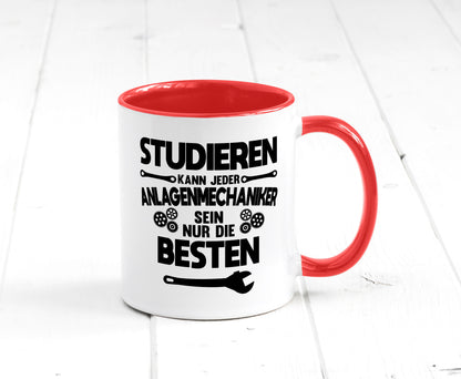 Nur die besten werden Anlagenmechaniker Humor Geschenkidee Tasse