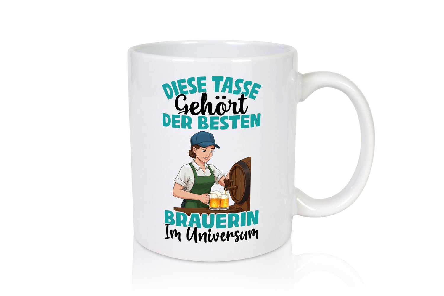 Im Universum: Brauerin | Bier Brauerei lustiger Spruch Geschenk Humor