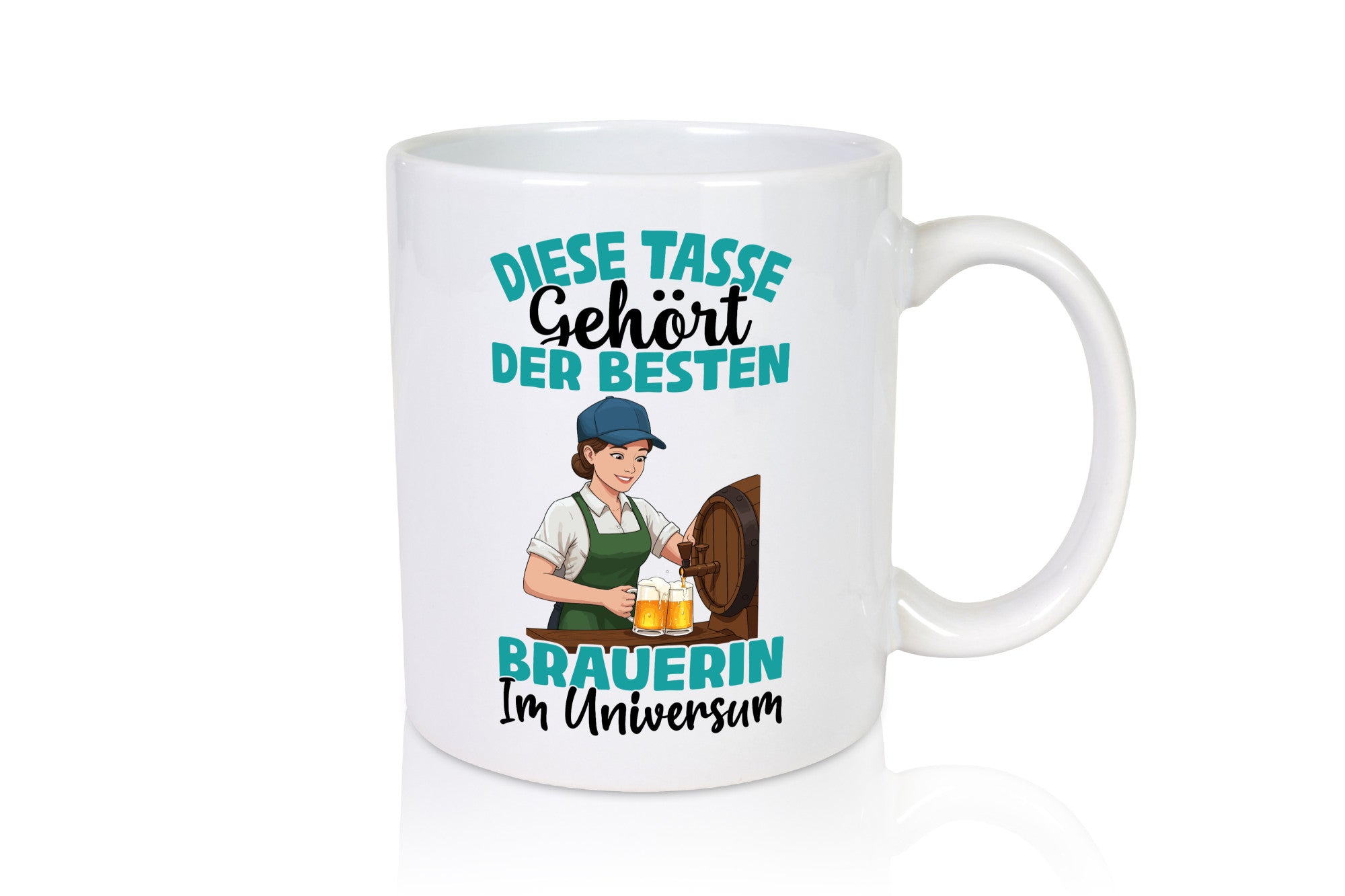 Im Universum: Brauerin | Bier Brauerei lustiger Spruch Geschenk Humor