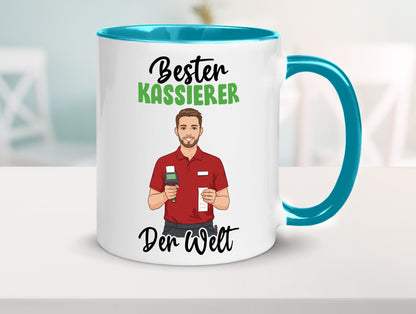 Bester Kassierer v2 Geschenkidee Humor Tasse