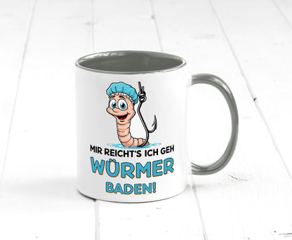 Mir reichts ich geh Würmer Baden | Angler Angeln Geschenk Humor Geschenkidee