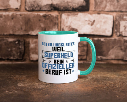 Superheld Abteilungsleiter| Führungskraft Geschenkidee Humor Tasse