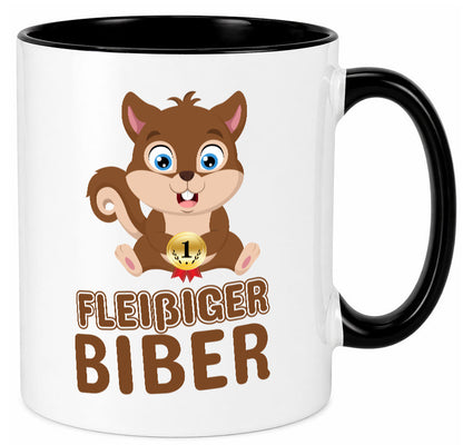 Fleißiger Biber | Motiv Tasse Kinder Geburtstag lustig Geschenkidee Geschenk