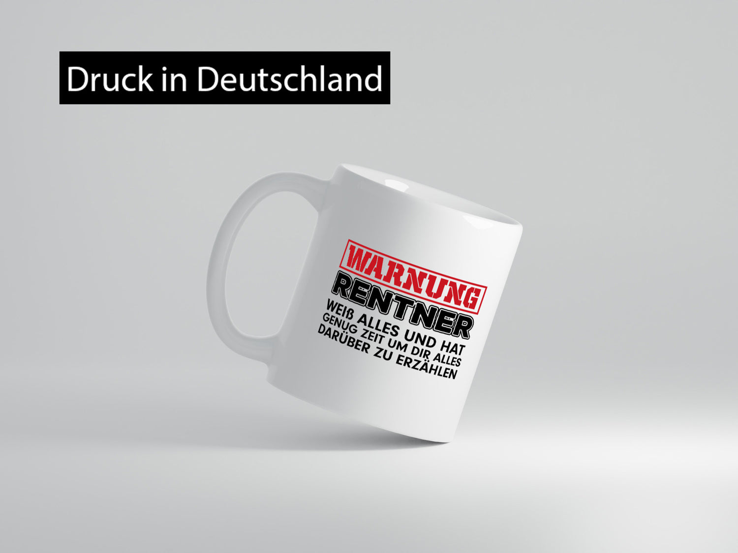 Rentner weiß alles | Rente Tasse Ruhestand Humor lustig Jubiläum Geschenk