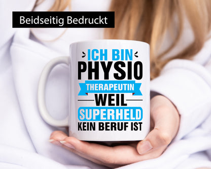 Physio Therapeut | Superheld Arbeit lustig Kollegen Büro Geschenk Tasse