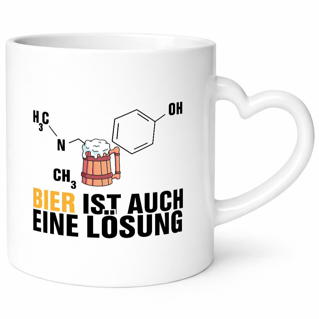 Bier Lösung lustig Humor Geschenkidee Geschenk Tasse