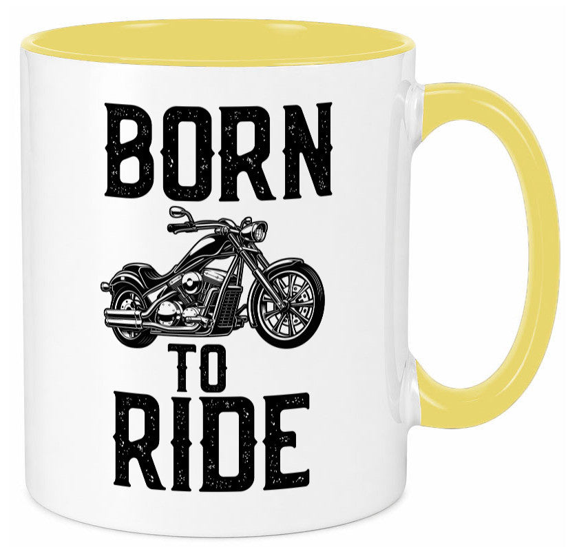 Born to ride | Biker Tasse Motorradfahrer Motorrad lustiger Spruch Geschenk