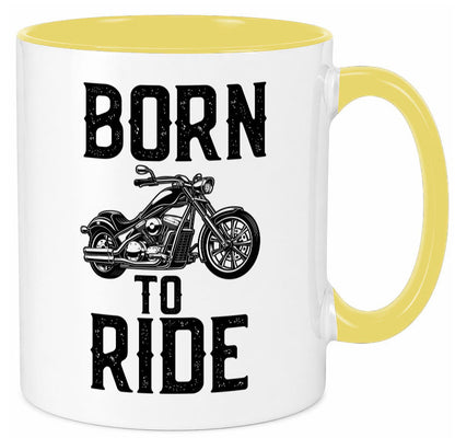Born to ride | Biker Tasse Motorradfahrer Motorrad lustiger Spruch Geschenk