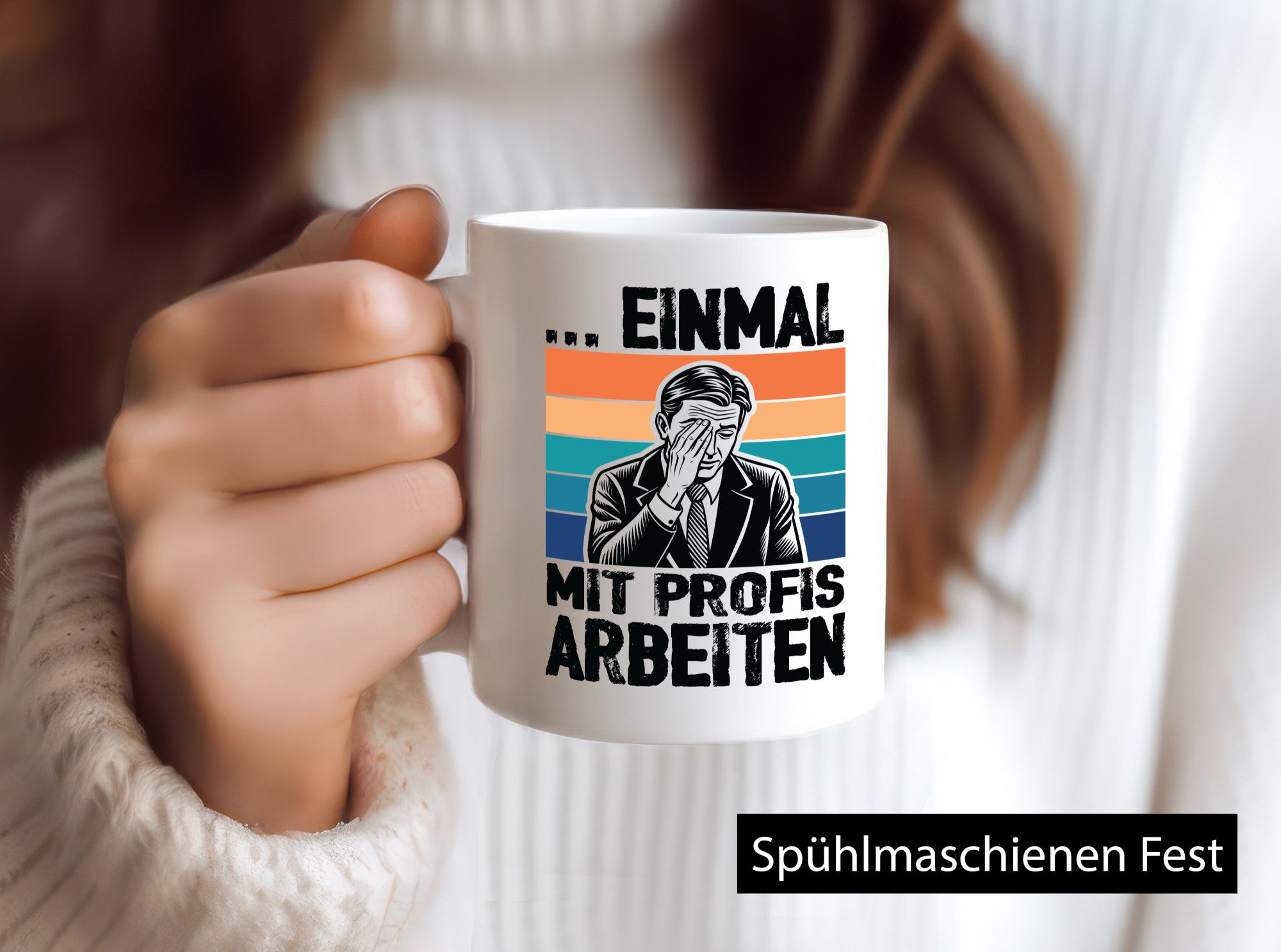 Einmal mit Profis arbeiten | Retro Arbeit v2 lustiger Spruch Geschenk Kollegen