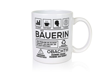 Achtung Probleme Bäuerin | Bauernhof Landwirtschaft Geschenk Humor Geschenkidee