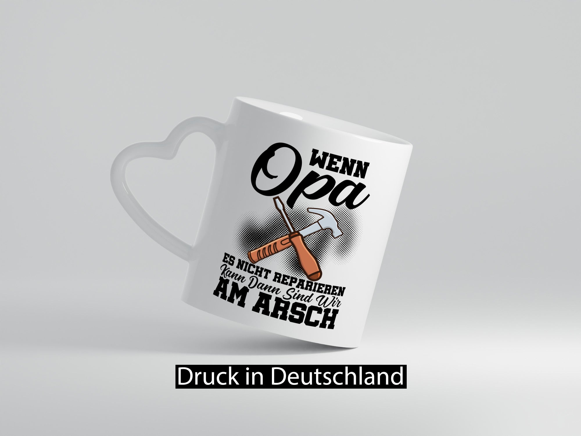 Opa Reparieren Geschenk Familie Geschenkidee lustiger Spruch Tasse