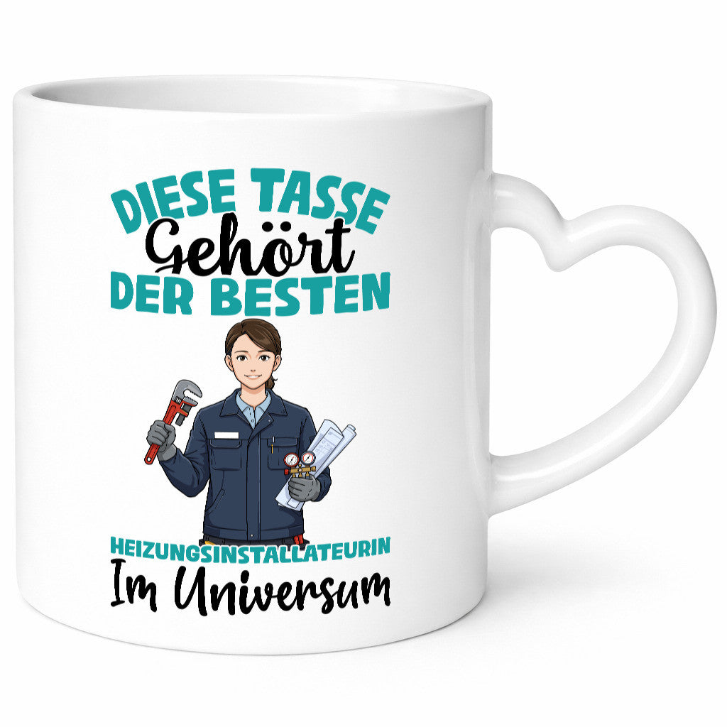 Im Universum: Heizungsinstallateurin | Heizung lustig Humor Geschenkidee