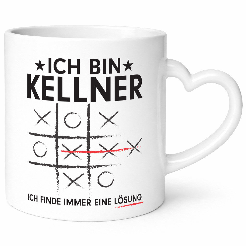 Löse Probleme: Kellner | kellnern Bedienung Humor Geschenkidee Tasse